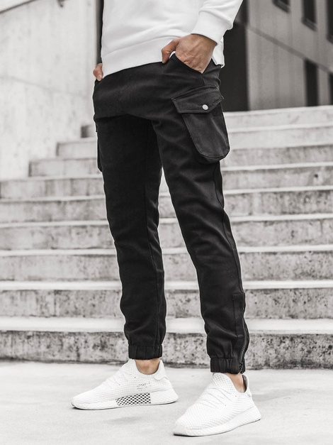 Herren Jogger Hosen Schwarz Ozonee A Ozonee