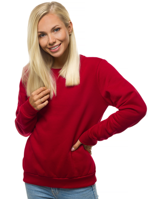 Damen Sweatshirt dunkelrote OZONEE JS/W01Z