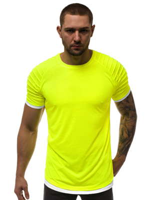 Herren T-Shirt Gelb-Neon OZONEE O/1262XZ