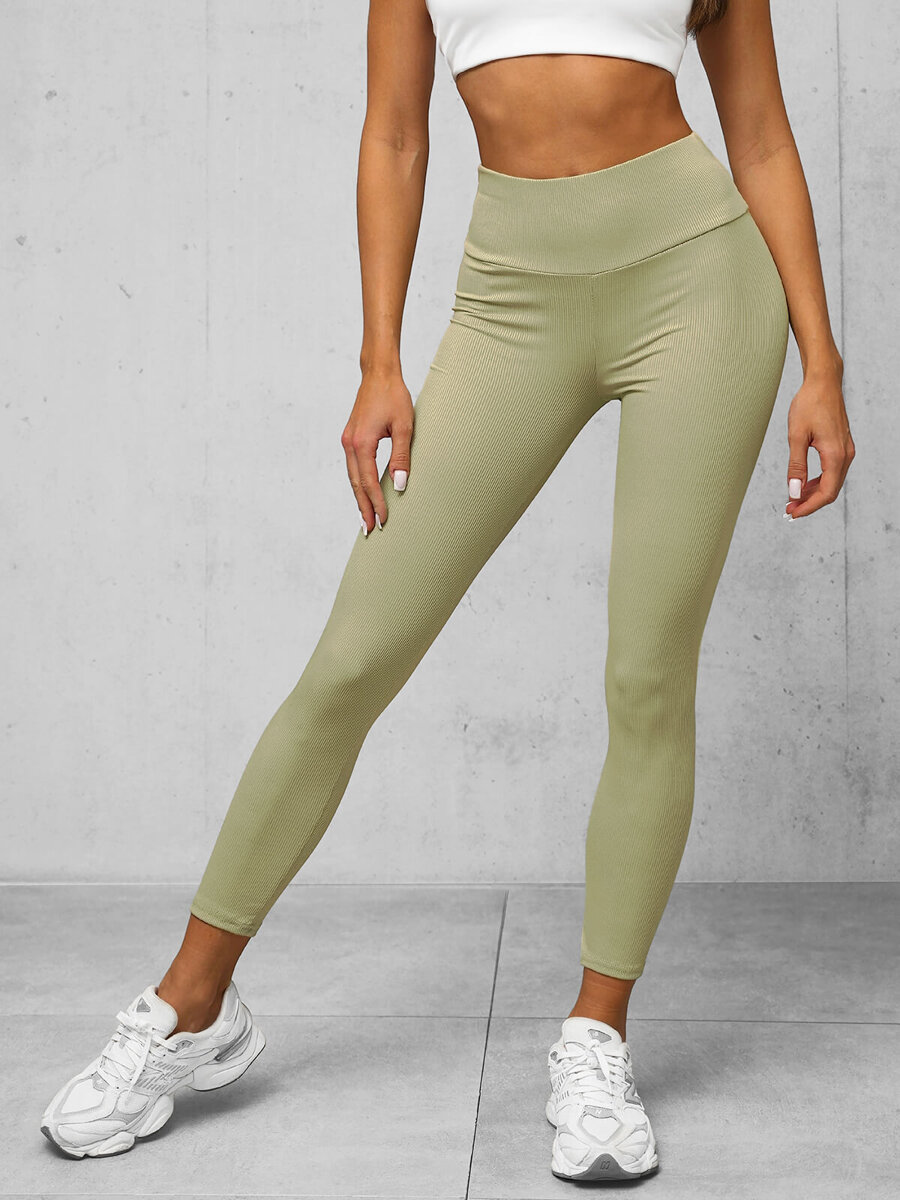 Ozonee Damen Leggings Olivfarbene OZONEE O/ZCH2280