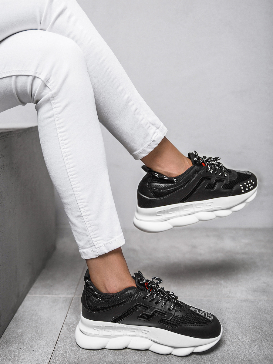 Damen Sneakers SchwarzWeiß OZONEE G/2021 OZONEE