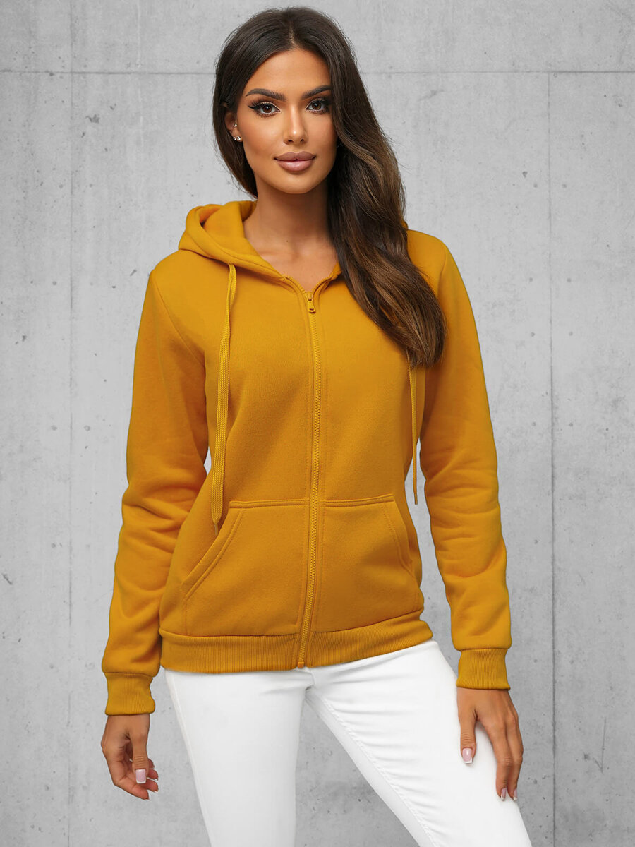 Ozonee Damen Sweatshirt Camel OZONEE JS/W03Z