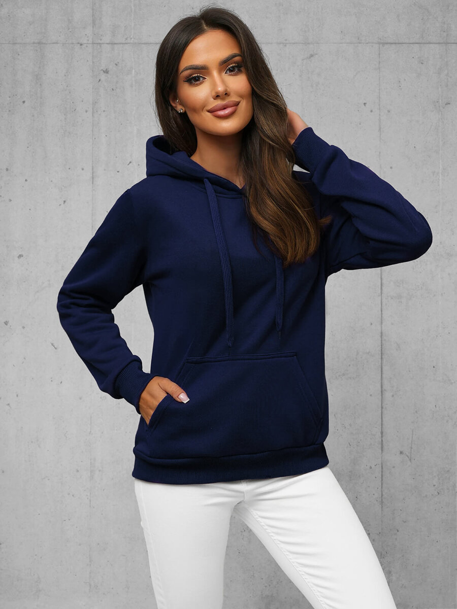 Ozonee Damen Sweatshirt Dunkelblau OZONEE JS/W02Z