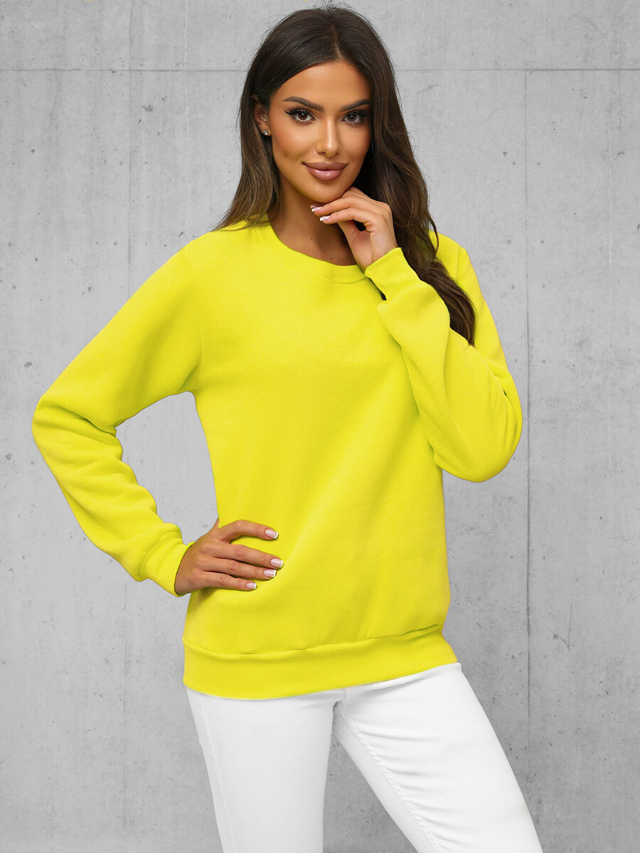 Ozonee Damen Sweatshirt Gelb-Neon OZONEE JS/W01Z