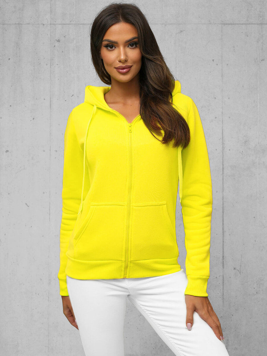 Ozonee Damen Sweatshirt Gelb-Neon OZONEE JS/W03Z