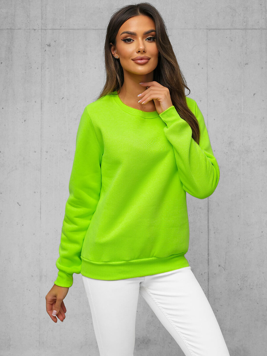 Ozonee Damen Sweatshirt Grün-Neon OZONEE JS/W01Z