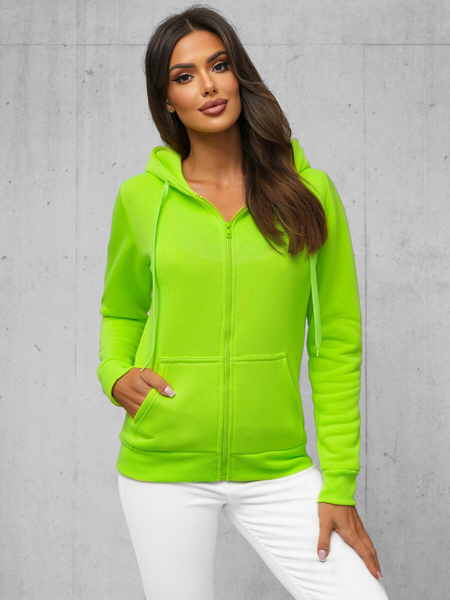 Ozonee Damen Sweatshirt Grün-Neon OZONEE JS/W03Z