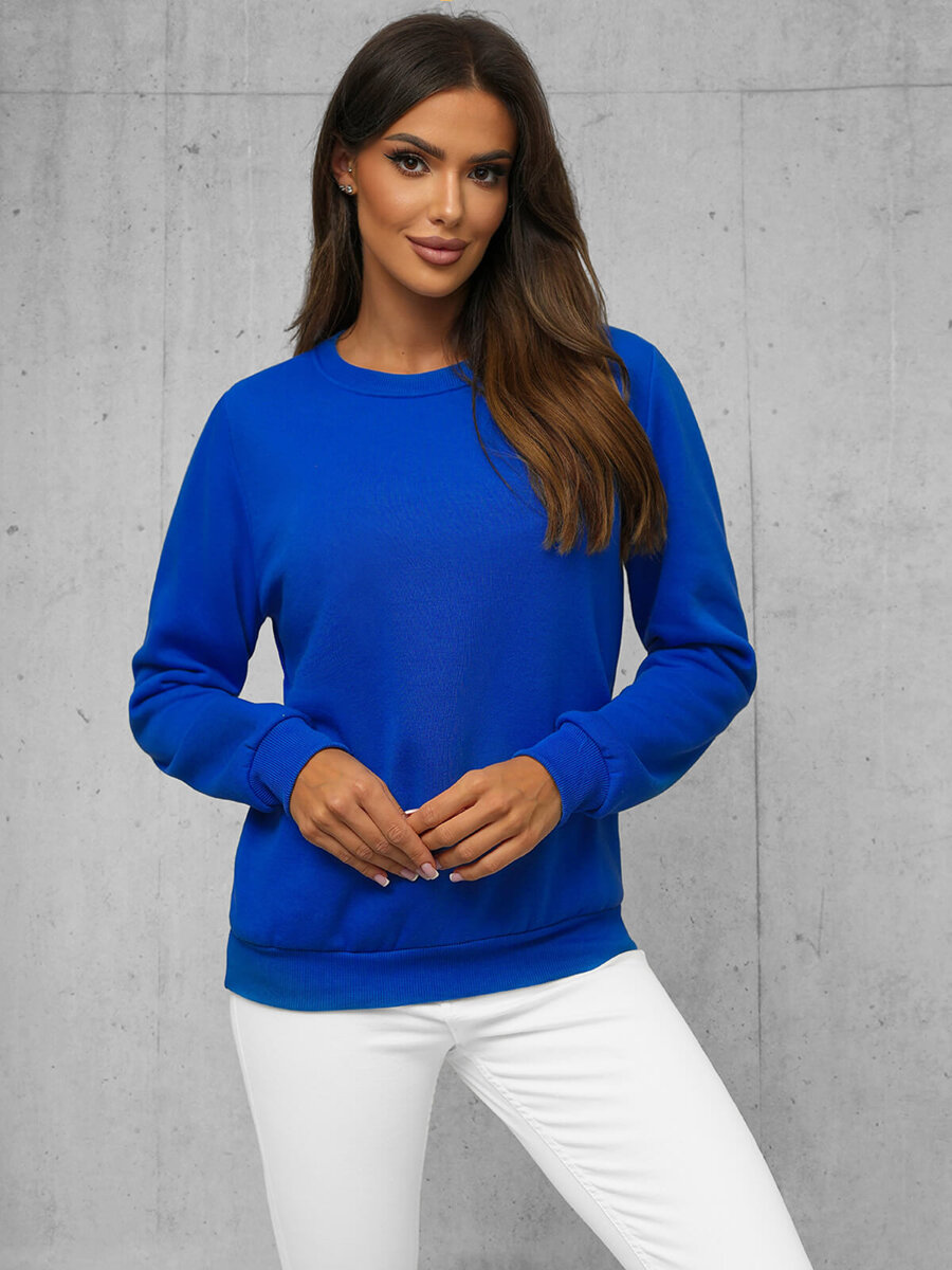 Ozonee Damen Sweatshirt Kobalt OZONEE JS/W01Z