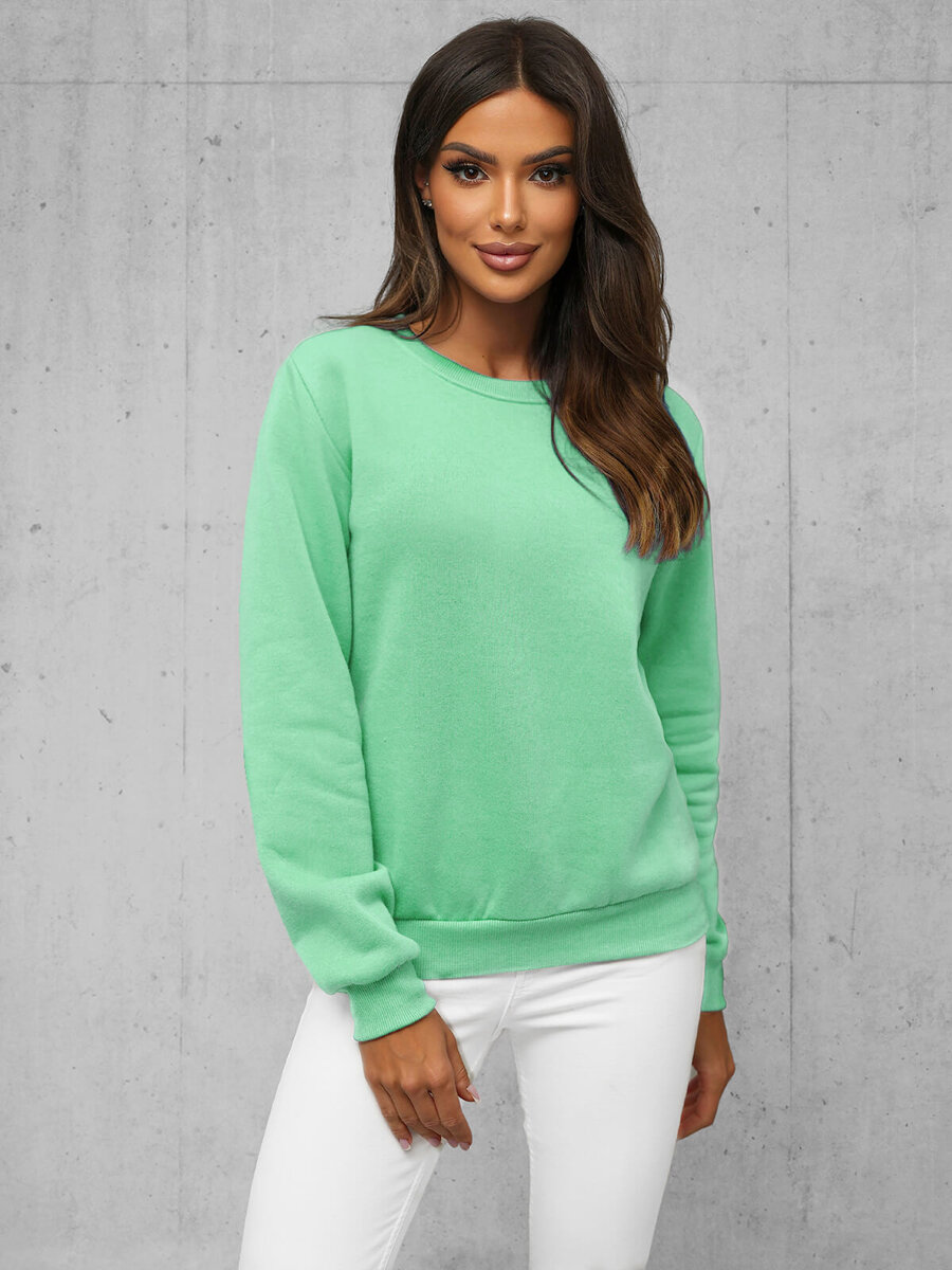 Ozonee Damen Sweatshirt Mintgrün OZONEE JS/W01Z