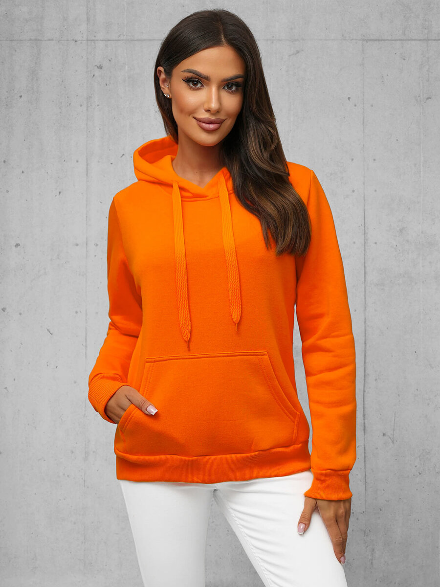 Ozonee Damen Sweatshirt Orange OZONEE JS/W02Z