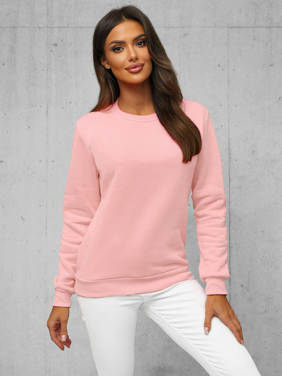 Ozonee Damen Sweatshirt Puderrosa OZONEE JS/W01Z