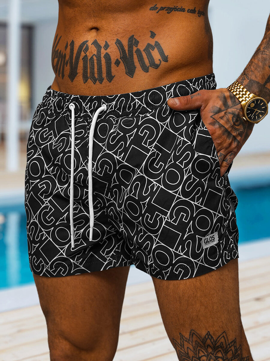 Ozonee Herren Badeshorts Schwarz OZONEE O/MTK3220