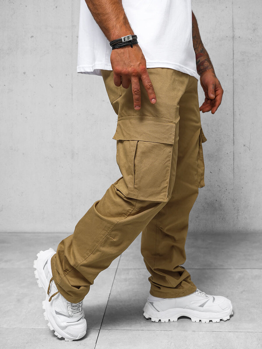 Ozonee Herren Cargohose Camel OZONEE O/G3179Z