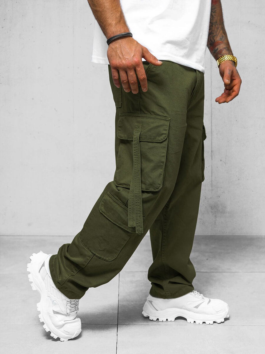 Ozonee Herren Cargohose Khaki OZONEE O/E9838J