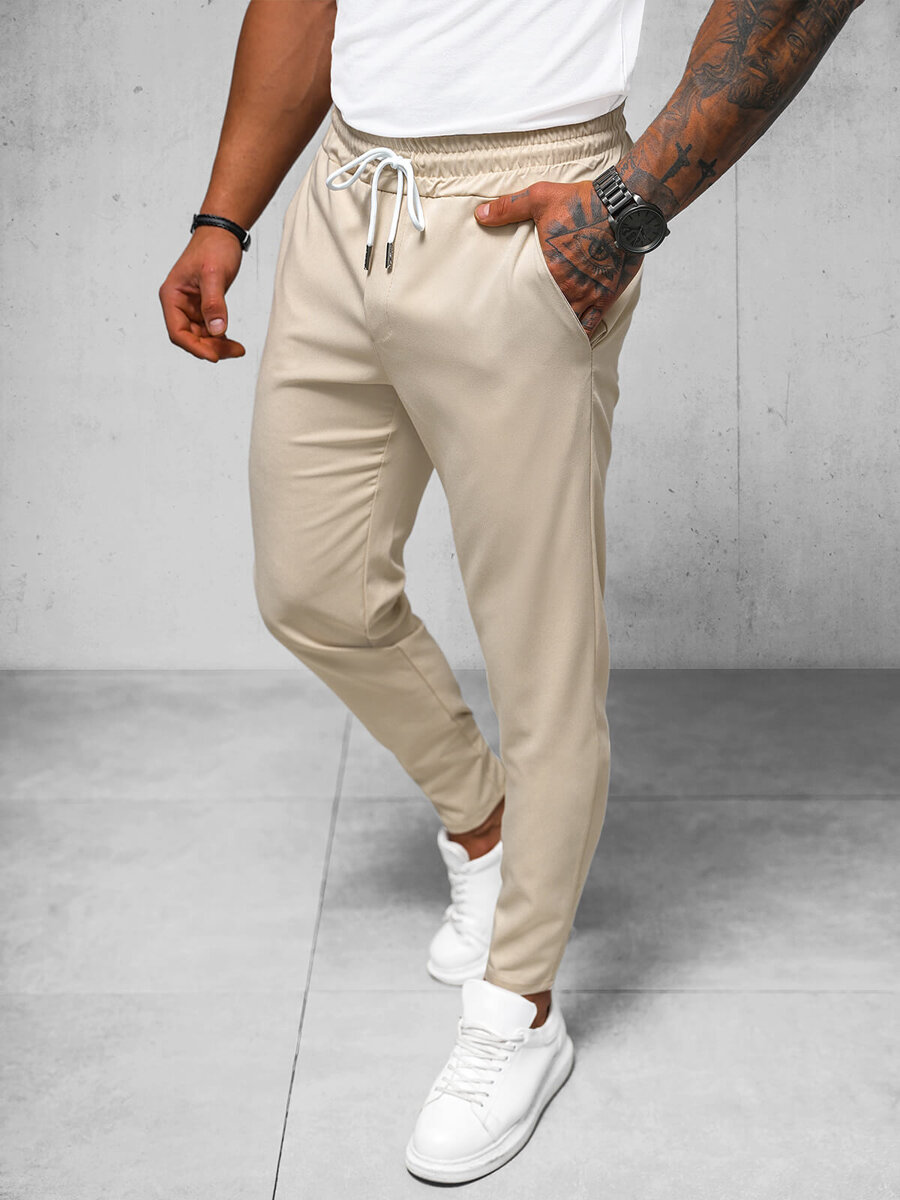 Ozonee Herren Chino Hose Beige OZONEE O/1410SP