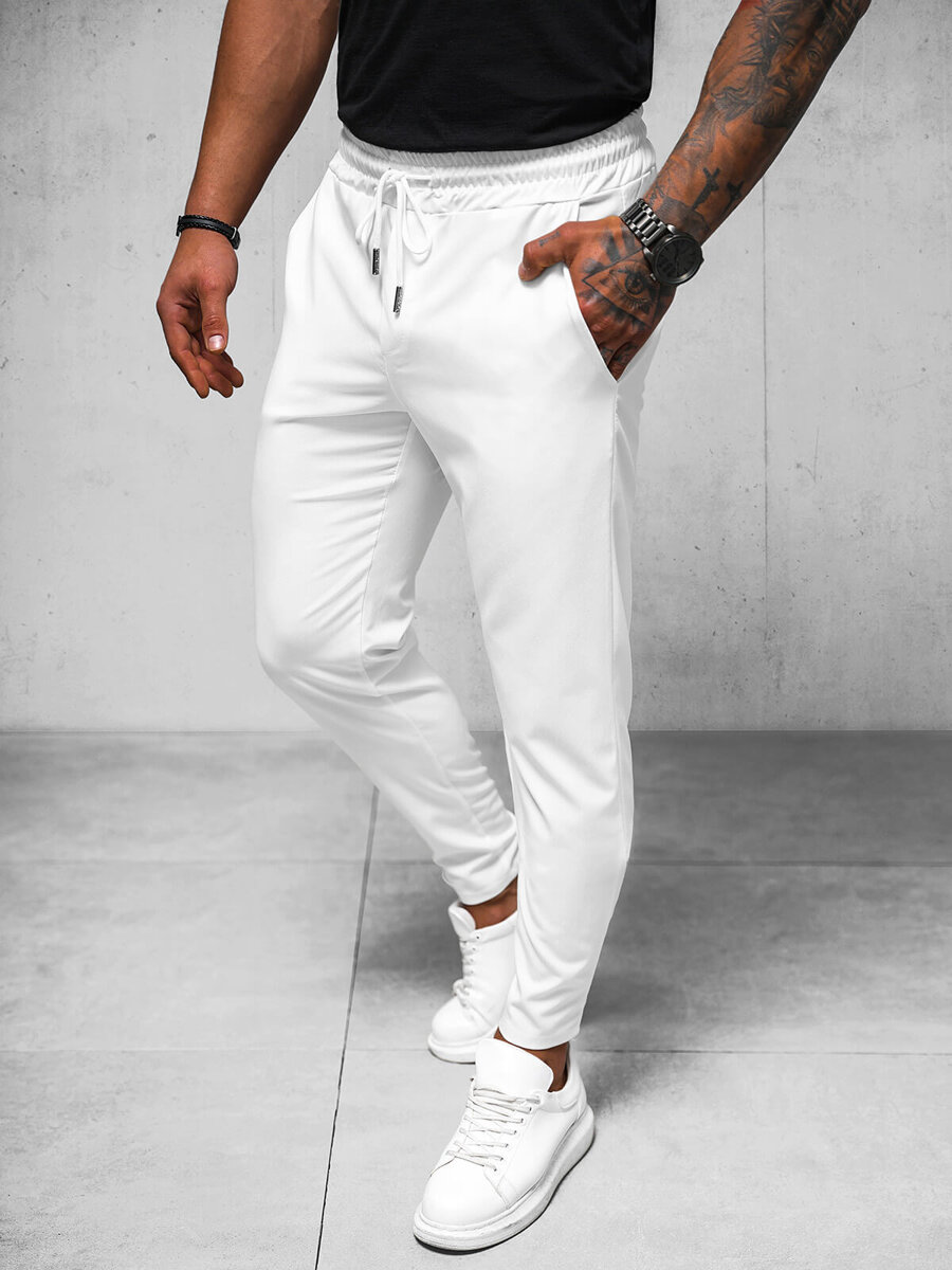 Ozonee Herren Chino Hose Ecru OZONEE O/1410SP