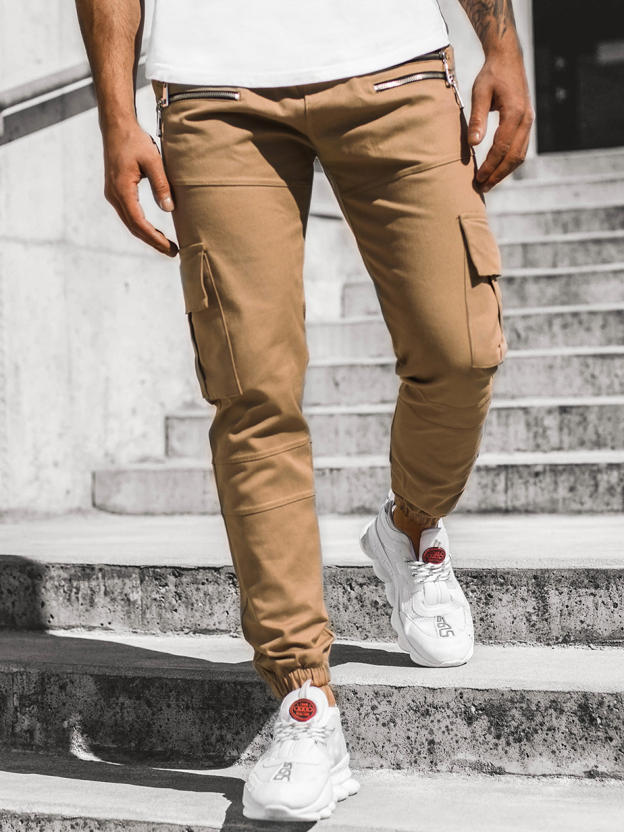 camel brown joggers