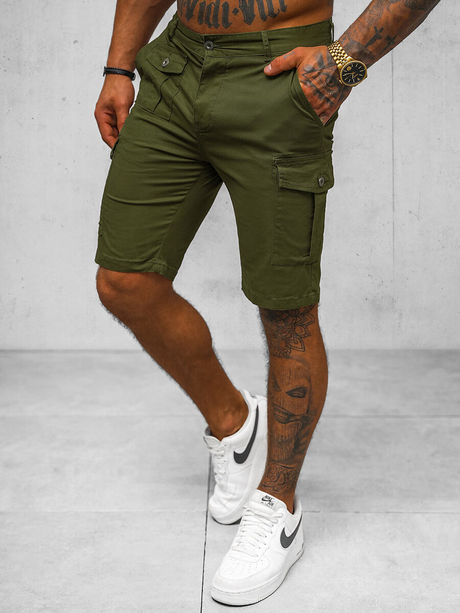 Ozonee Herren Chino Shorts Grün OZONEE NB/MP0188MV