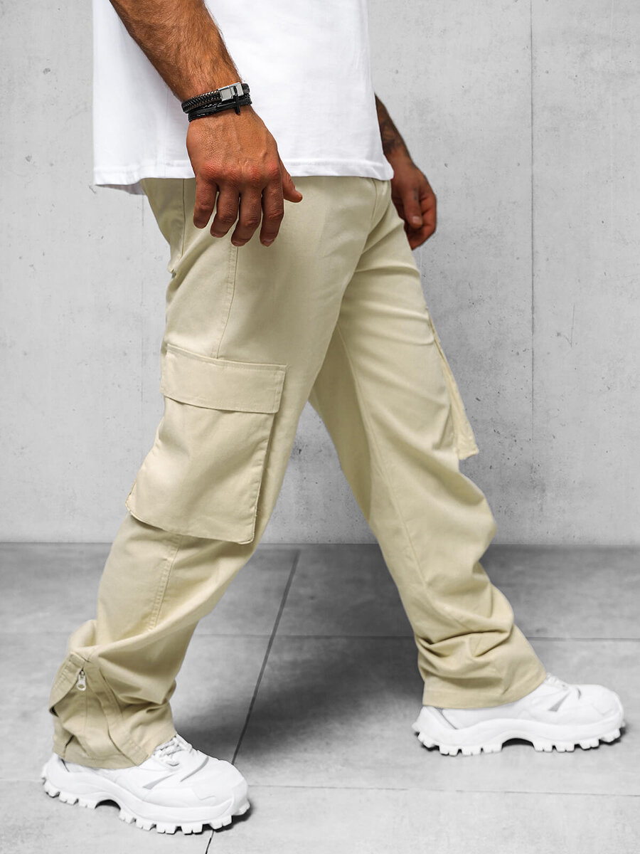 Ozonee Herren Hose Beige OZONEE O/G3016Z