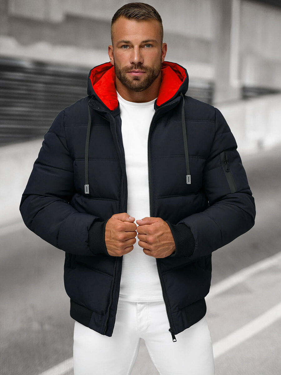 Ozonee Herren Jacke Dunkelblau OZONEE JS/31M5003Z