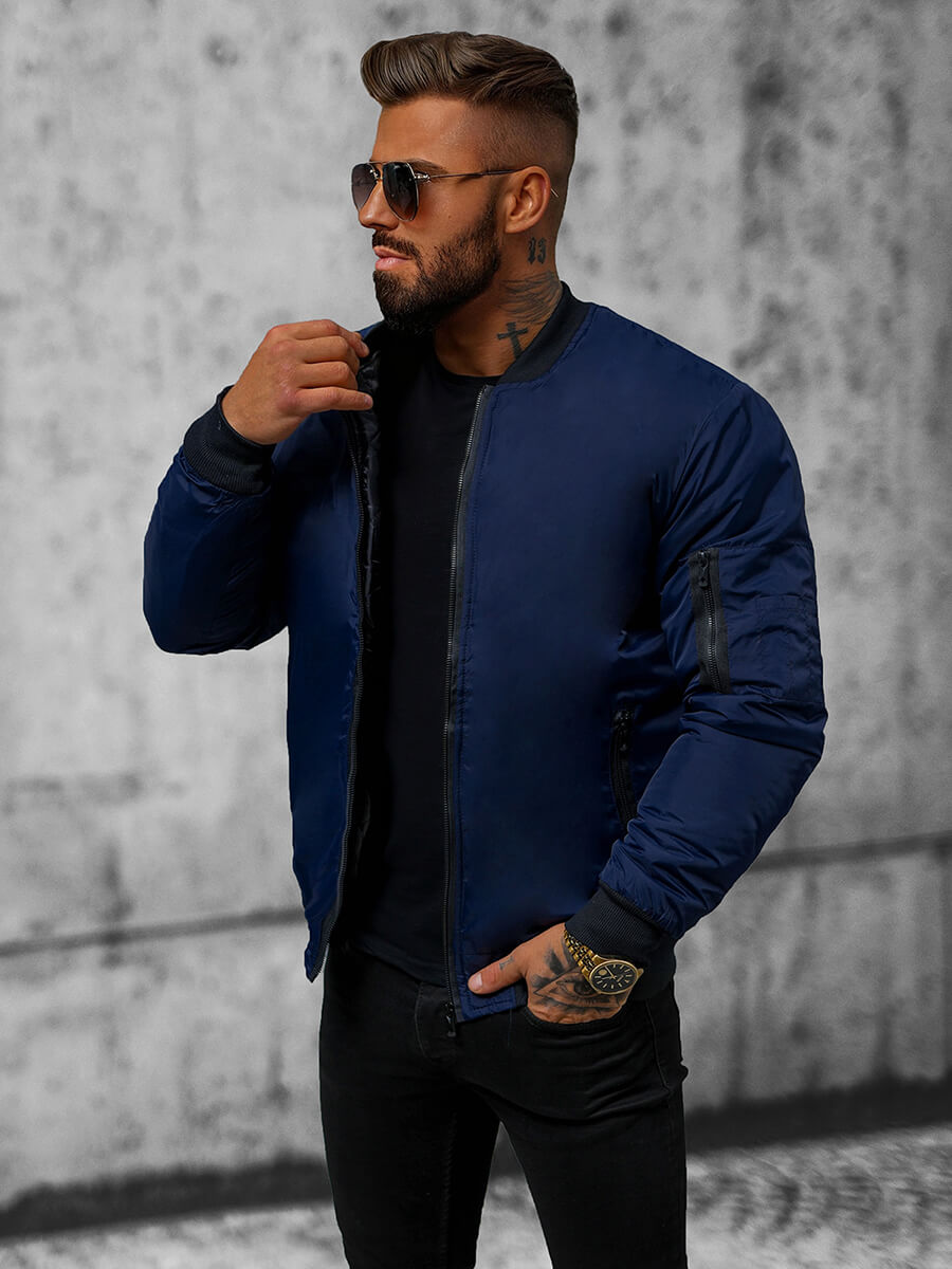 Ozonee Herren Jacke Dunkelblau OZONEE JS/AK95Z