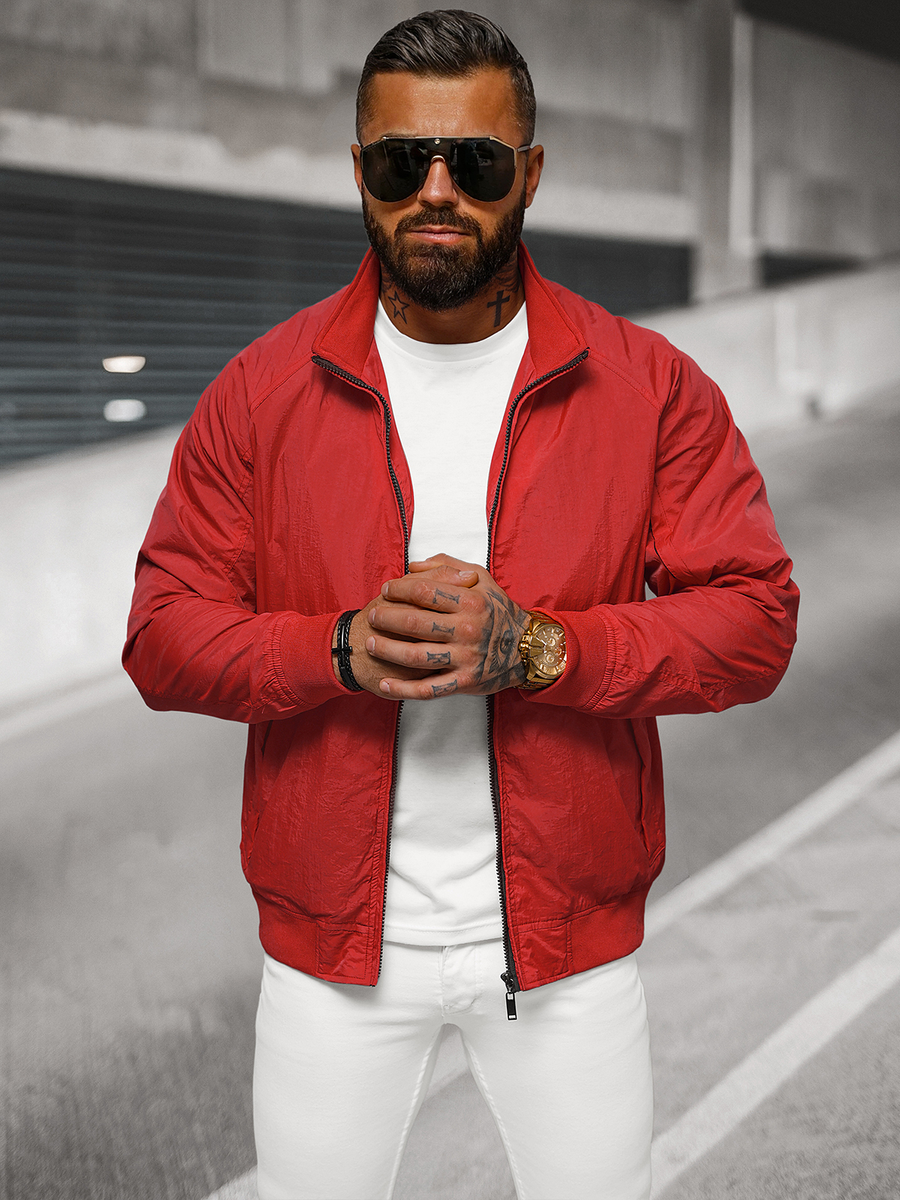 Ozonee Herren Jacke Rot OZONEE JS/5M3212/270