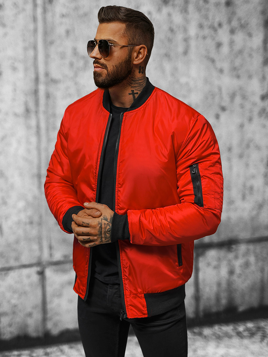 Ozonee Herren Jacke Rot OZONEE JS/AK95Z