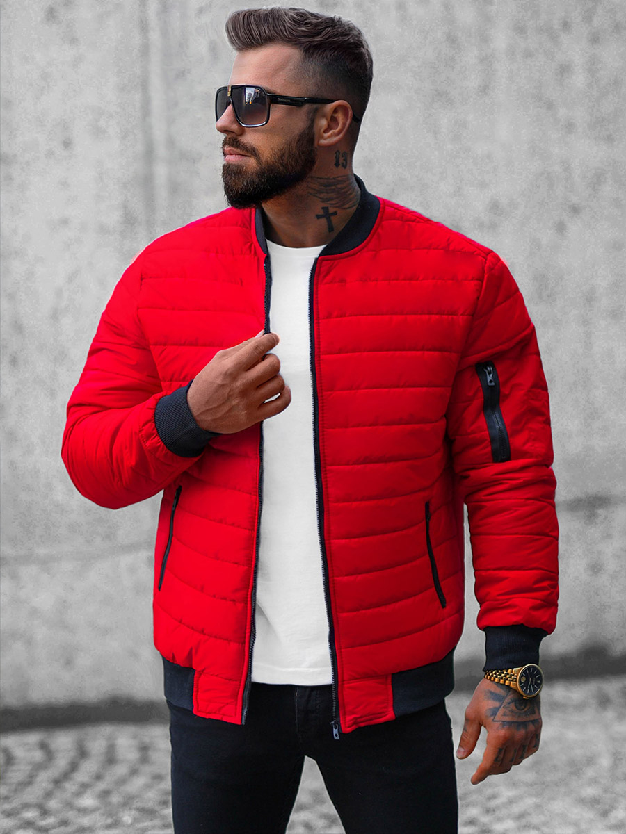 Ozonee Herren Jacke Rot OZONEE JS/MY02Z