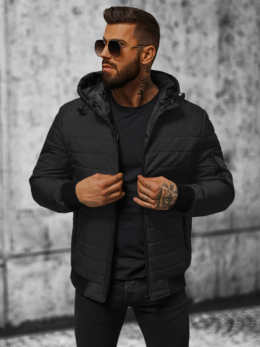 Ozonee Herren Jacke Schwarz OZONEE JS/MY13Z