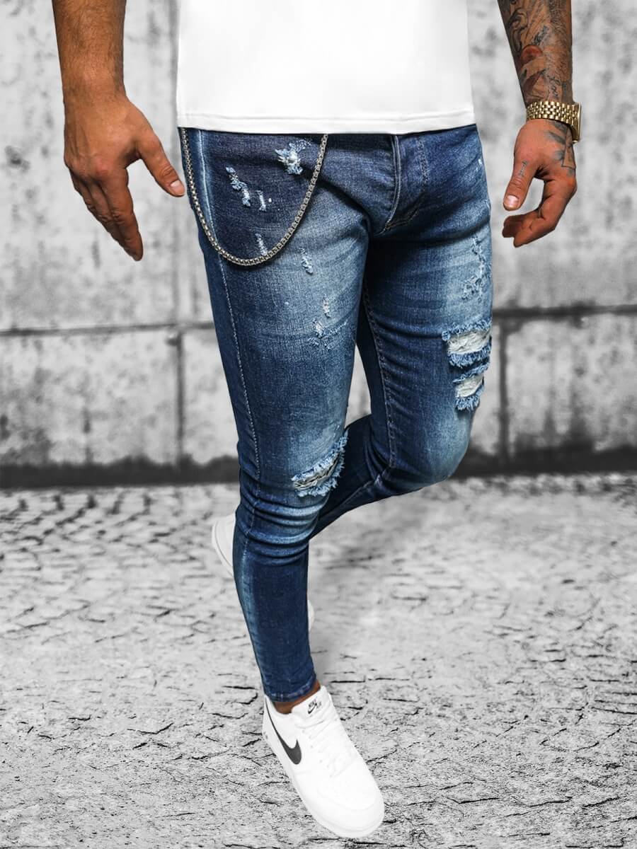 Ozonee Herren Jeanshose Dunkelblau OZONEE O/MB462