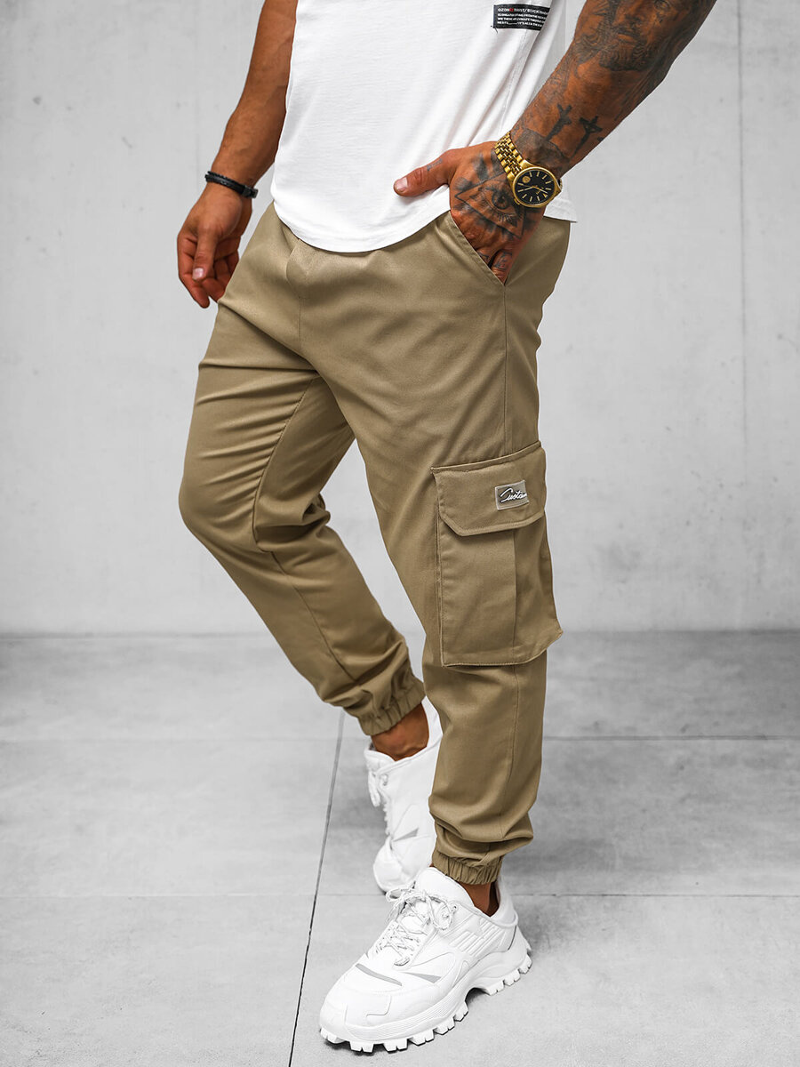 Ozonee Herren Jogger Camel OZONEE O/G3006Z