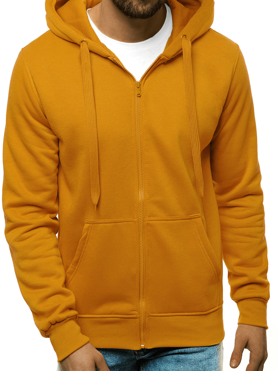 Ozonee Herren Kapuzenpullover Camel OZONEE JS/2008