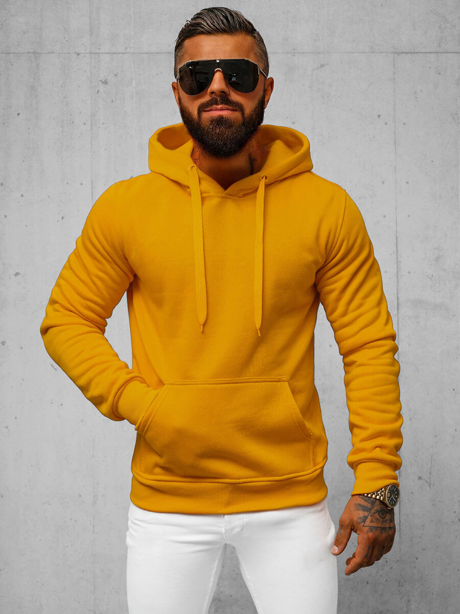 Ozonee Herren Kapuzenpullover Camel OZONEE JS/2009Z