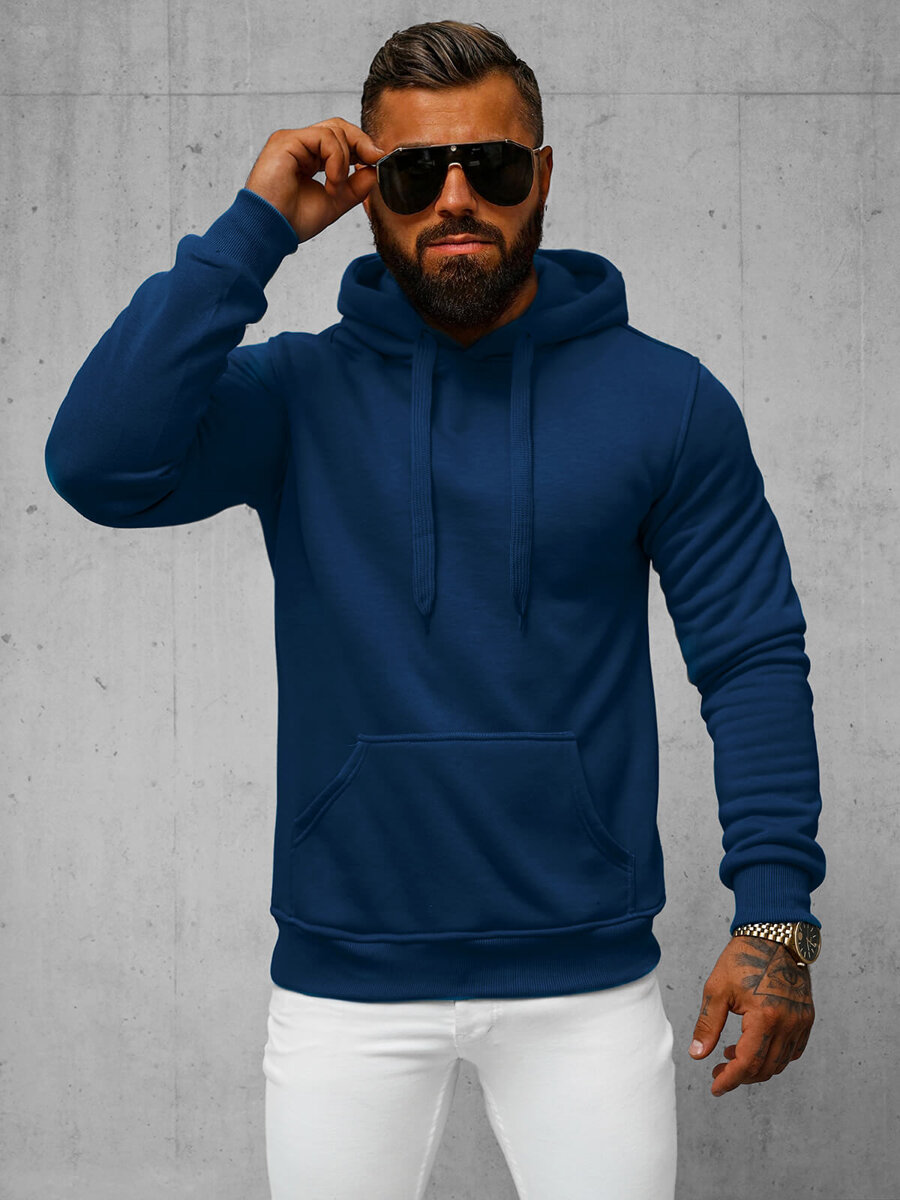 Ozonee Herren Kapuzenpullover Indigo OZONEE JS/2009/66Z