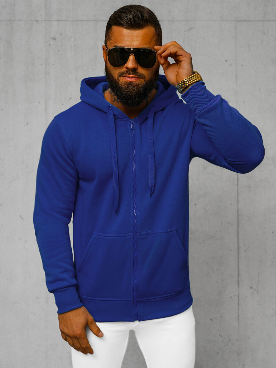 Ozonee Herren Kapuzenpullover Kobalt OZONEE JS/2008Z