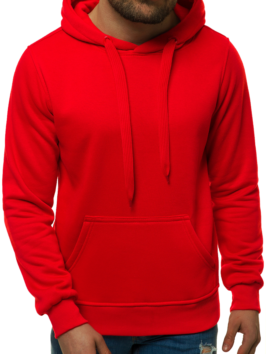 Ozonee Herren Kapuzenpullover Rot OZONEE JS/2009