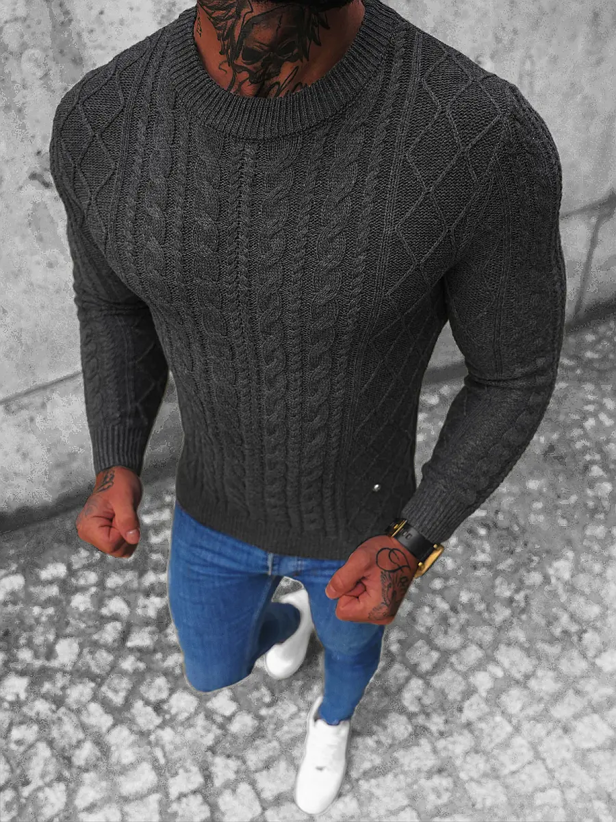 Ozonee Herren Pullover Anthrazit OZONEE NB/MM6010/3