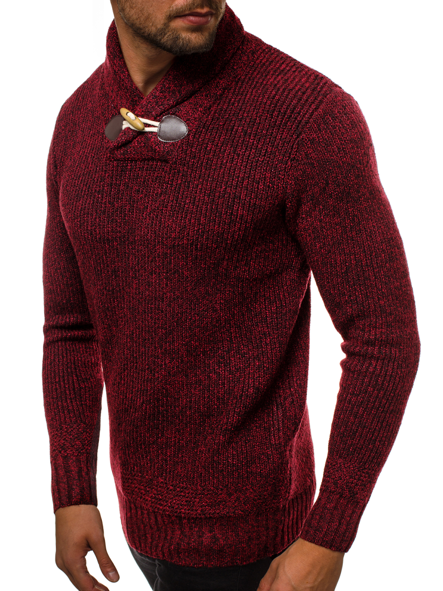pullover herren weinrot