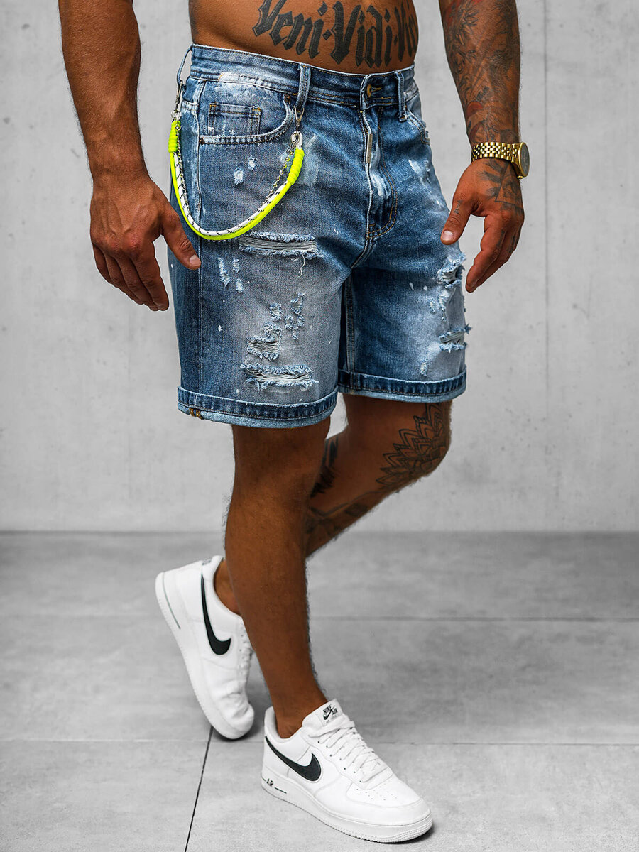 Ozonee Herren Shorts Blau OZONEE O/VIP-2441