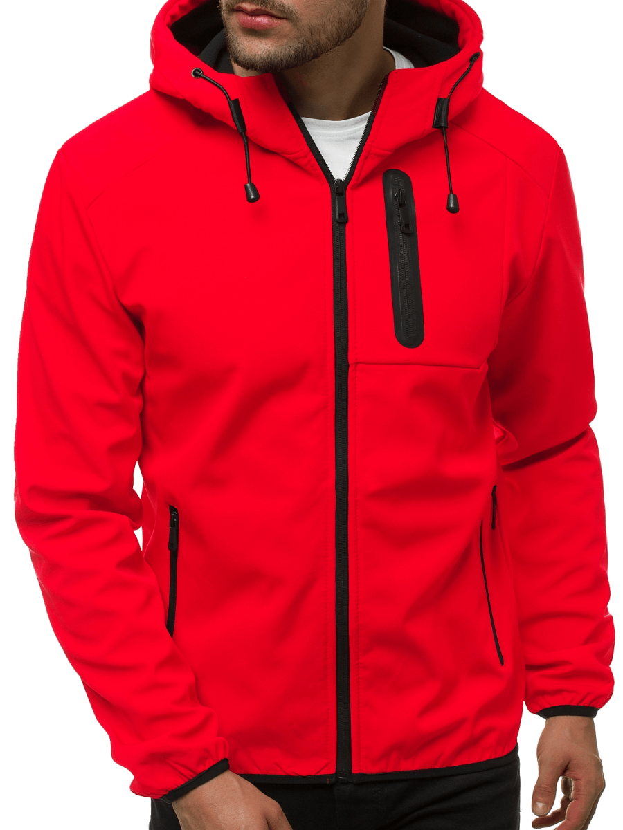 Herren Softshell Jacke Rot OZONEE JS/KS2183 | OZONEE