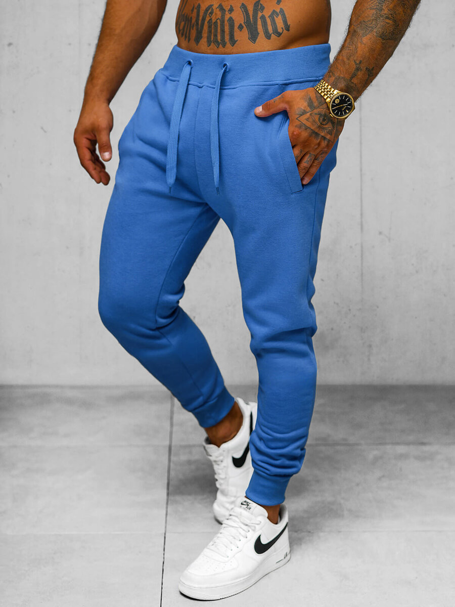 Ozonee Herren Sporthose Blau OZONEE JS/XW01Z