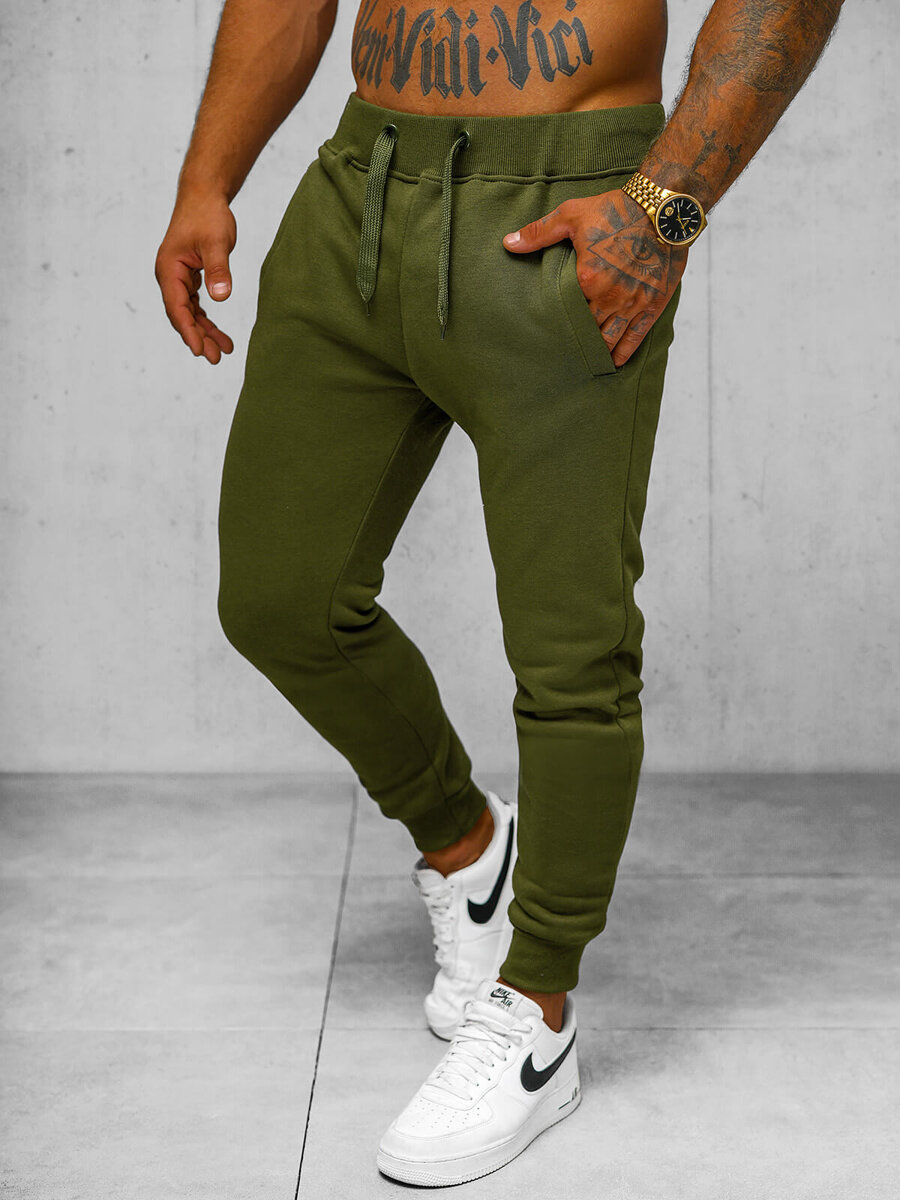 Ozonee Herren Sporthose Khaki OZONEE JS/XW01Z