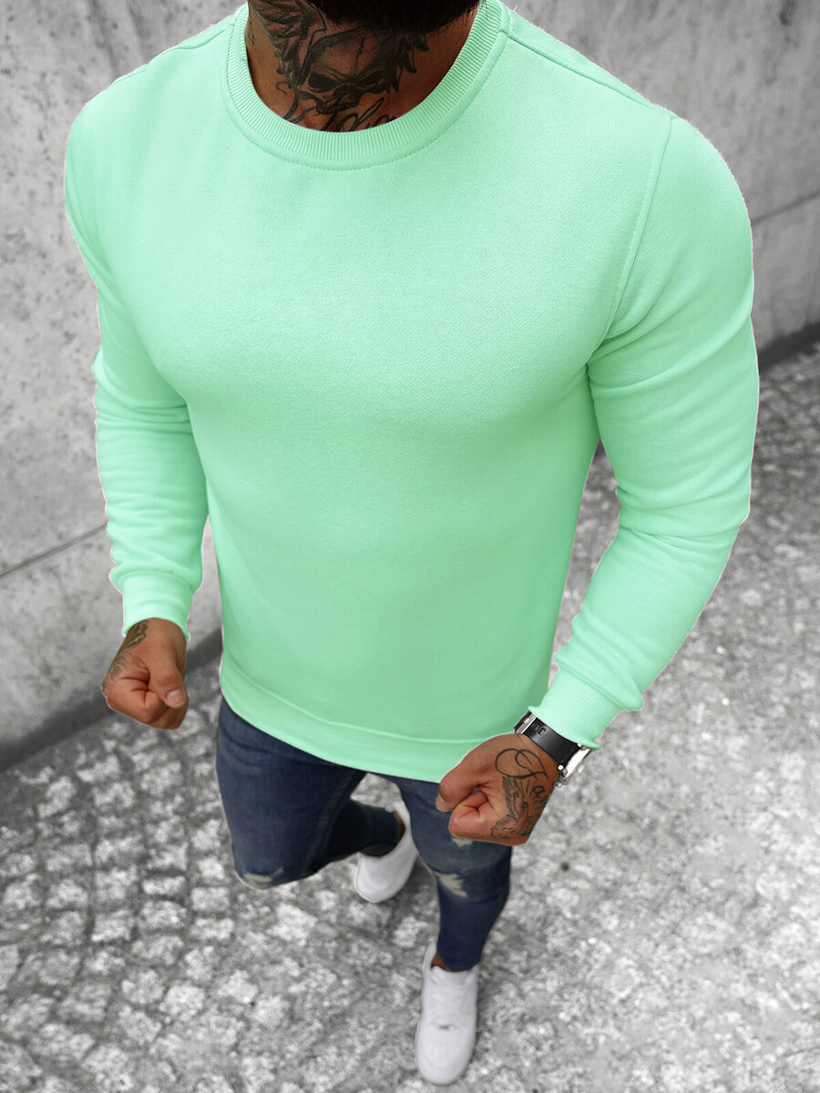 Ozonee Herren Sweatshirt Mintgrün OZONEE JS/2001-10Z