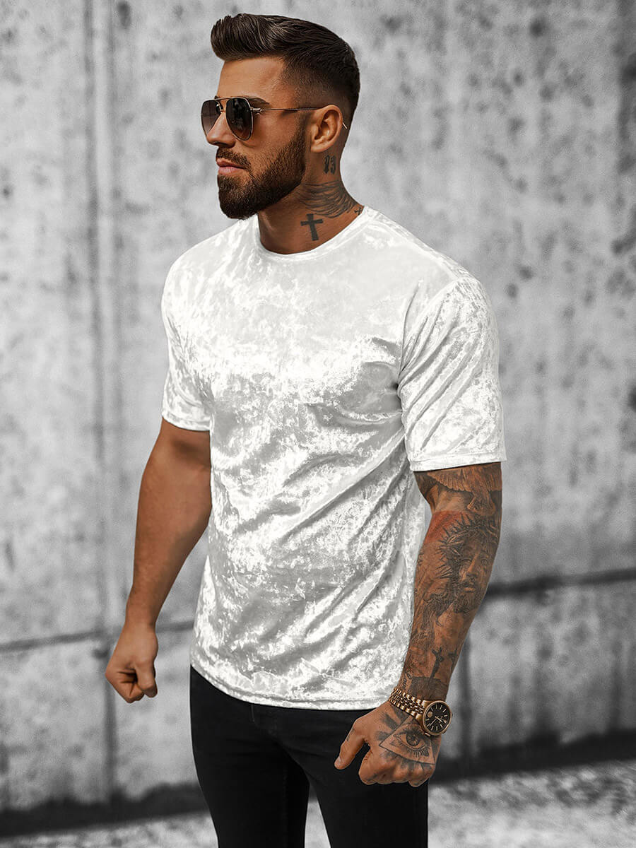 Ozonee Herren T-Shirt Weiß OZONEE O/P1064