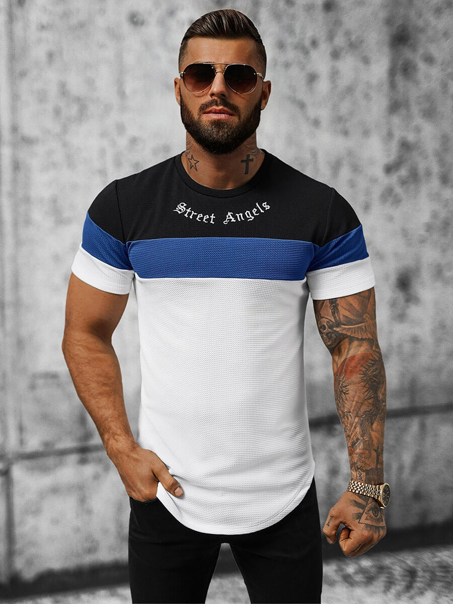 Ozonee Herren T-Shirt Weiß OZONEE O/P1163