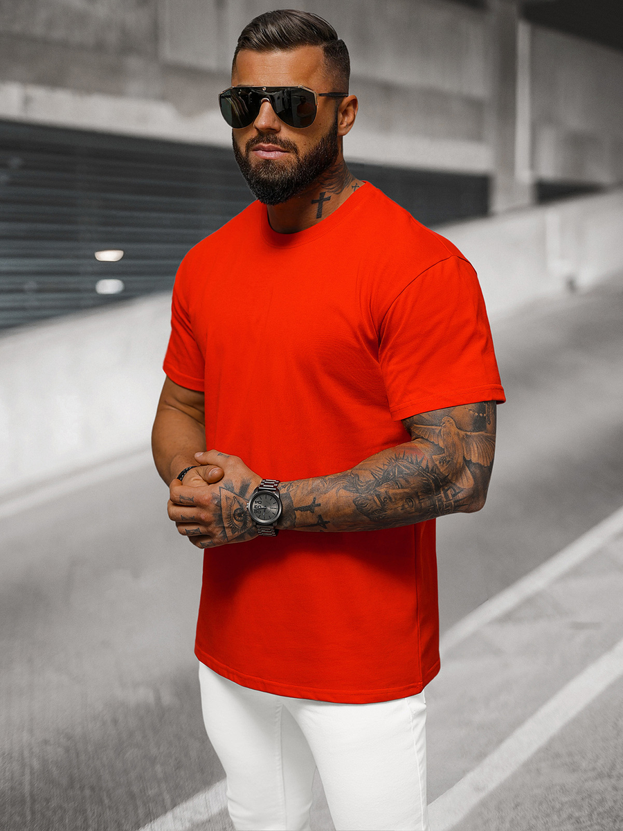 Ozonee Herren T-shirt Rot OZONEE NB/MT3098