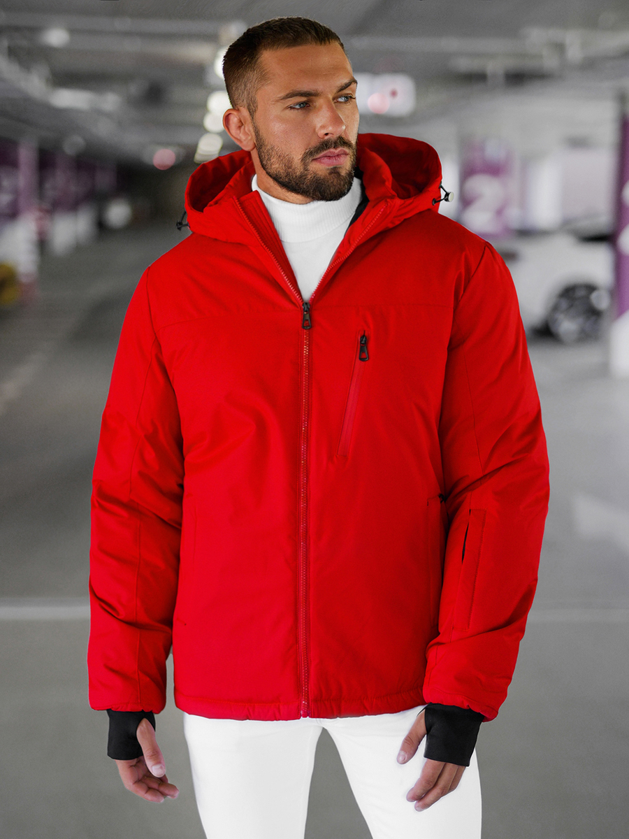 Ozonee Herren Winterjacke Rot OZONEE JS/91M9901/270