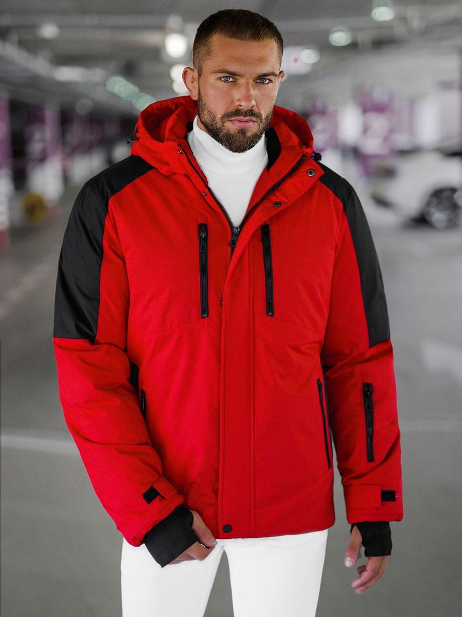 Ozonee Herren Winterjacke Rot OZONEE JS/91M9902/270