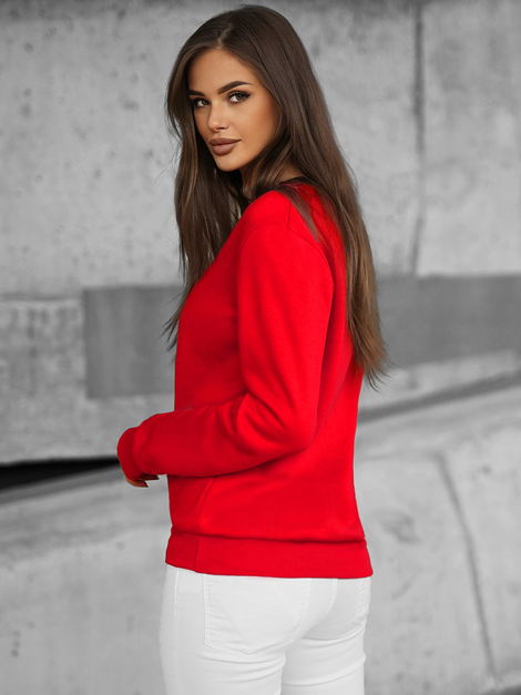 Damen Sweatshirt Rot OZONEE JS/W01Z