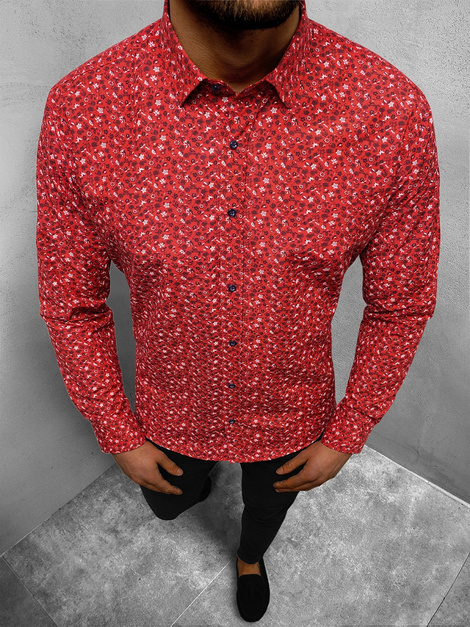 Freizeithemd Langarmhemd Hemd Shirt Unifarben Classic Herren OZONEE V/K187
